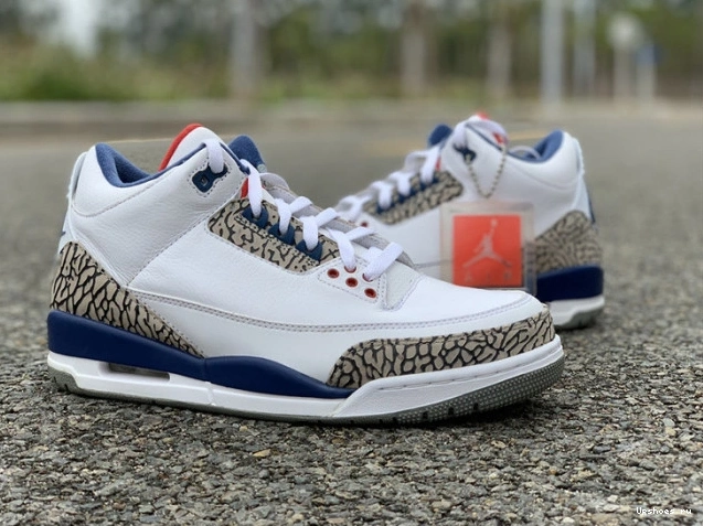 JORDAN LOOK 854262-106 BLUE AIR FIRST RETRO 3 NIKE TRUE AIR 0414